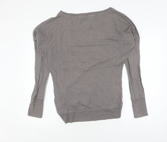 Womens UK S Regular Japan Small Superdry Grey Pullover Sweatshirt