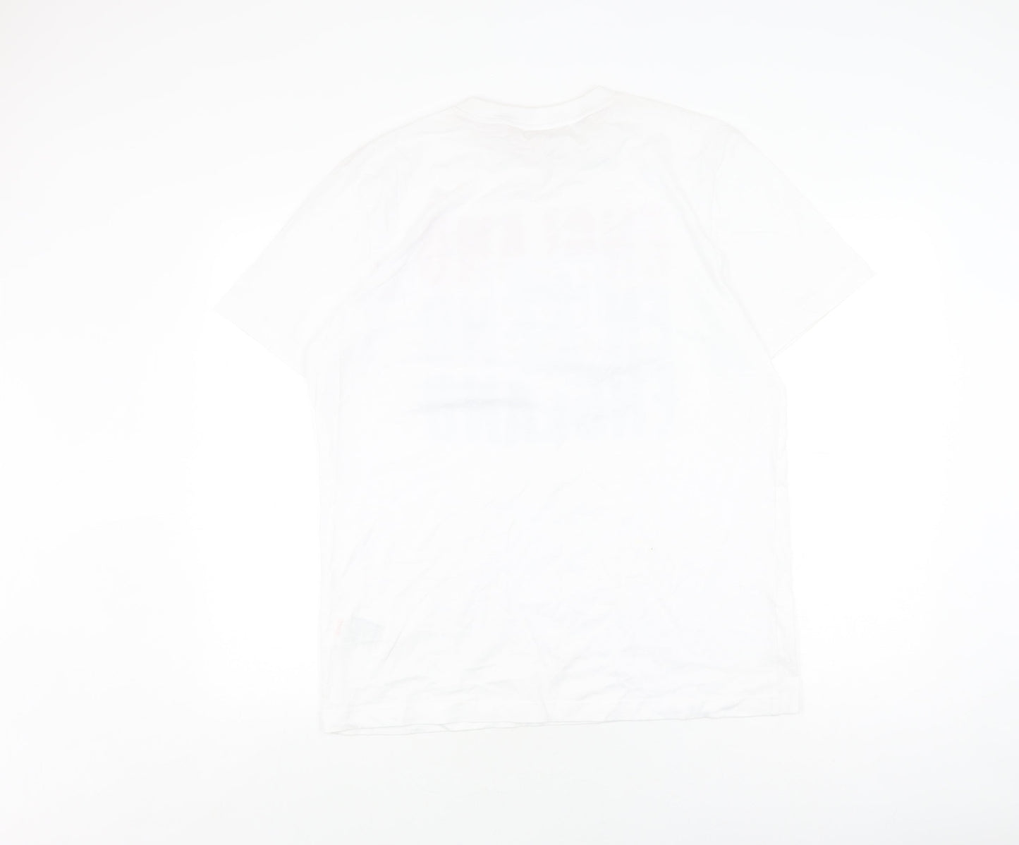 England Men's White L T-Shirt with Logo