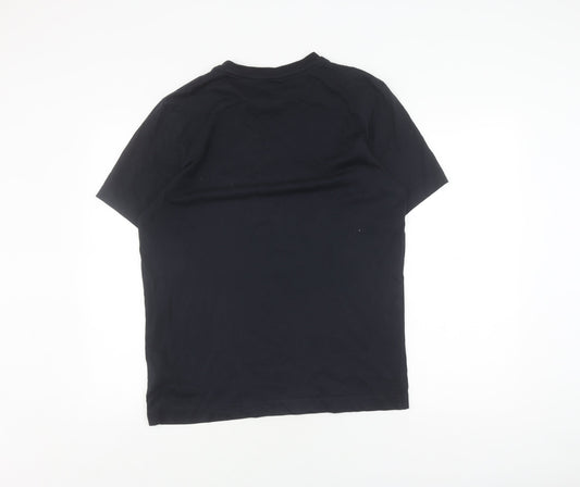 Boss Men's Black Medium T-Shirt, Crew Neck, Logo Accent
