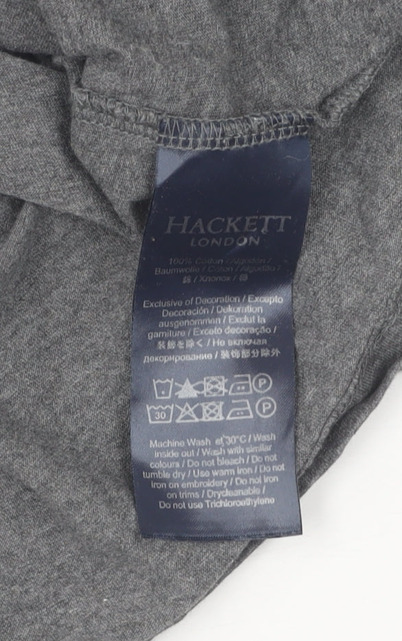 Hackett London Men's Grey Small Classic Fit T-Shirt