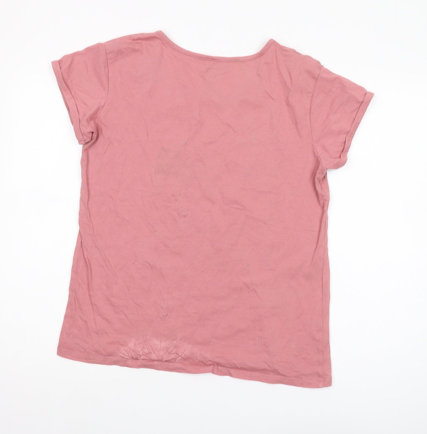 Billabong Women's Pink T-Shirt, Size 10, Casual, Graphic