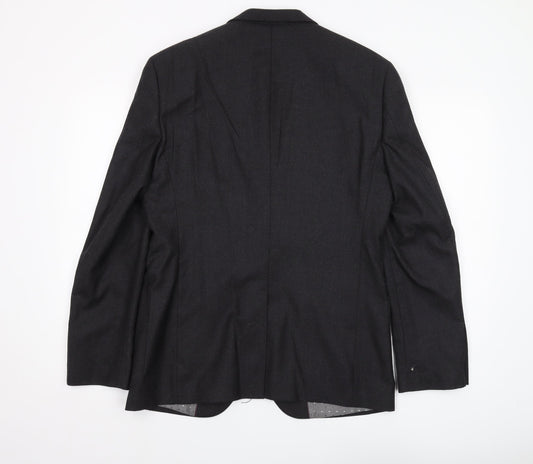 Jasper Conran Men's Black Blazer, Size 38, Classic Fit