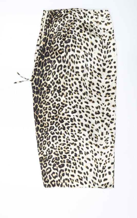 River Island Women's Leopard Print Midi Skirt