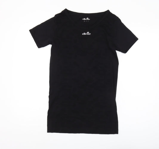 Ellesse Women's Black Athletic T-Shirt Size 12