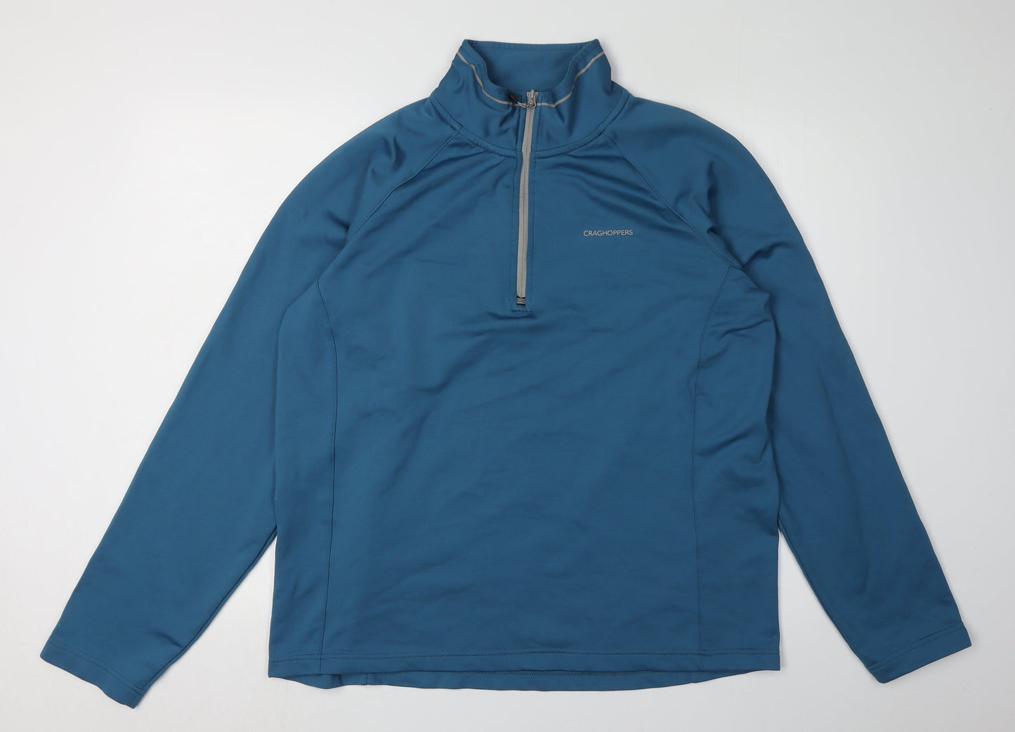 Craghoppers Men's Blue 1/4 Zip Sweatshirt Size L