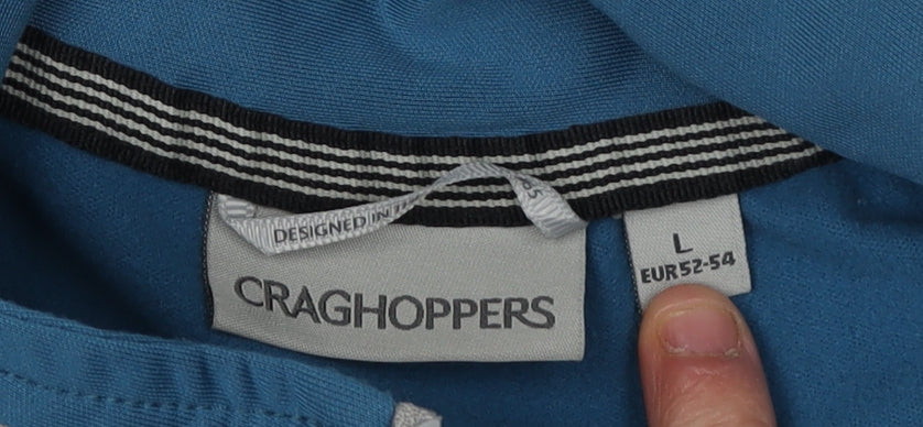 Craghoppers Men's Blue 1/4 Zip Sweatshirt Size L