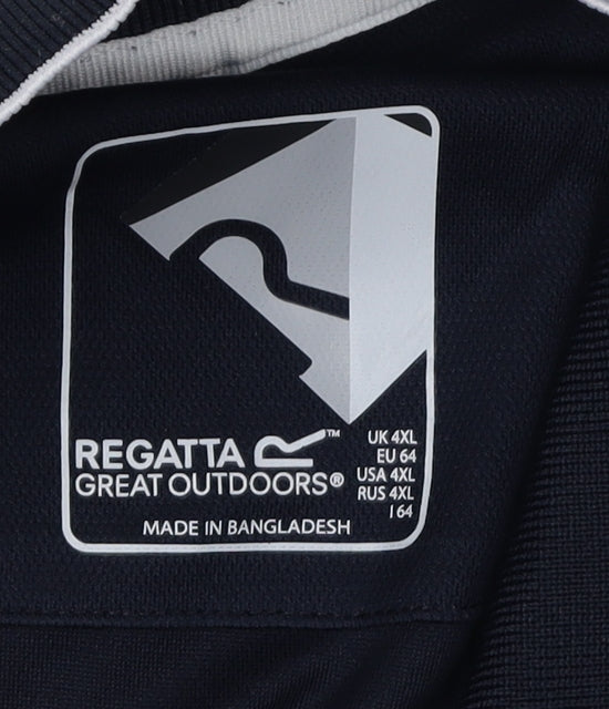 Regatta Men's Black Polo Shirt 4XL - Casual Activewear