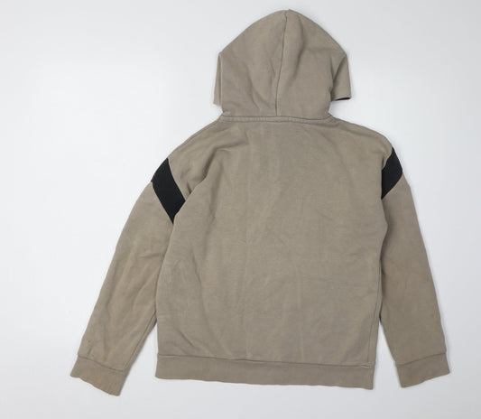 Nike Girls Beige Pullover Hoodie L - Casual & Comfortable