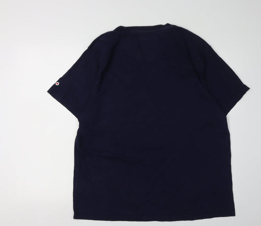 Lambretta Men's Blue Graphic Print T-Shirt 2XL