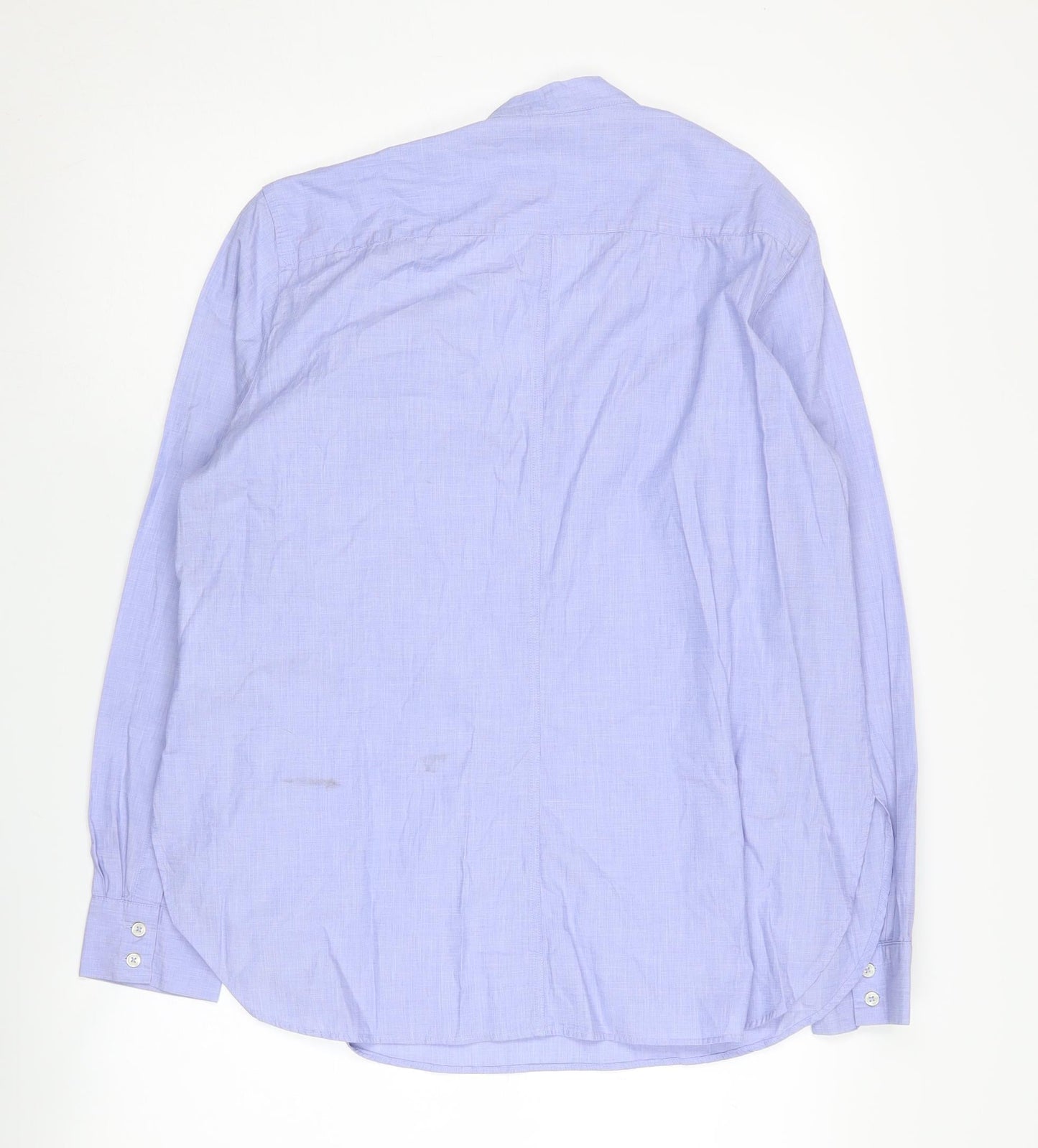 Stile Benetton Women's Blue Button-Up Shirt L