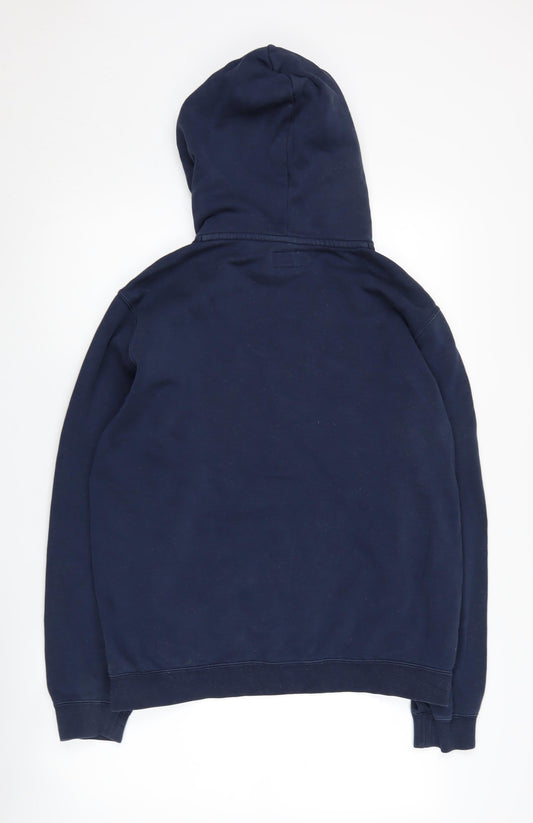 Converse Unisex Blue Pullover Hoodie M - Logo, Hooded