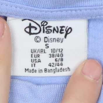 Disney Women's Blue Stitch T-Shirt, Size 12, Casual