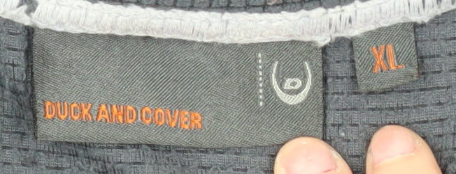 Duck and Cover Men's Grey XL Pullover Sweatshirt