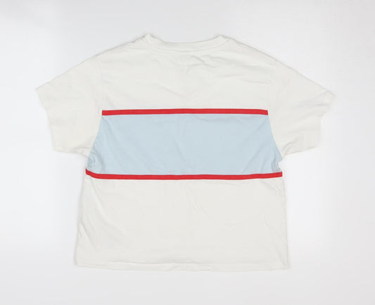 Levi's Women's White 2XS T-Shirt, Casual Crew Neck