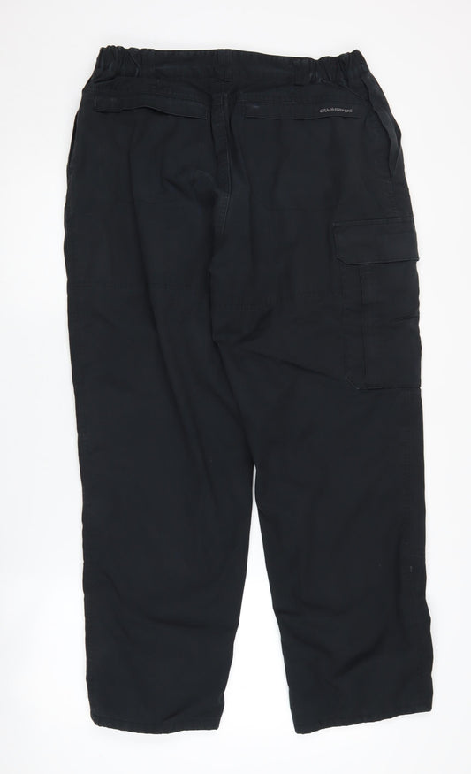 Craghoppers Men's Black Cargo Trousers - Size S, Hiking