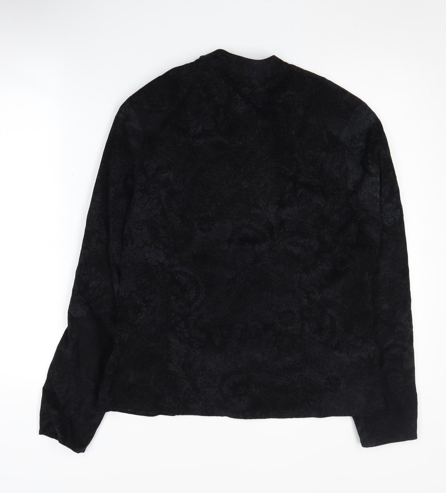 Nightingales Black Women’s Blouse Size 14 Long Sleeve