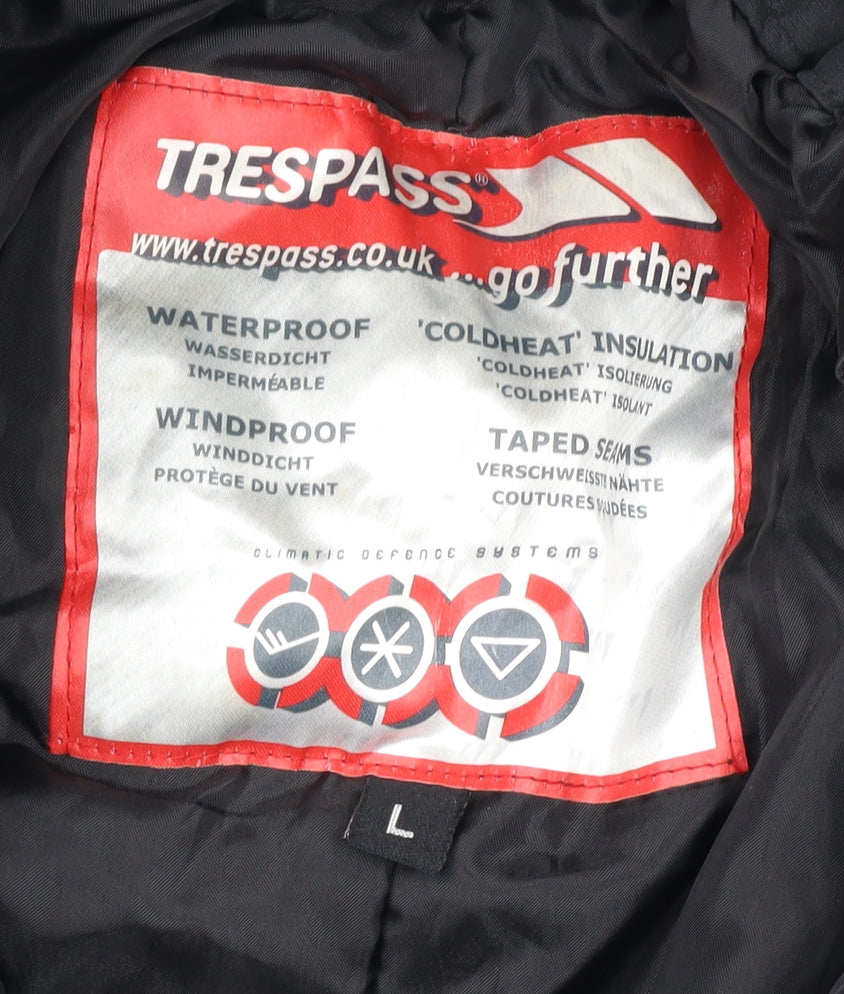 Trespass Men's Black Snow Pants L Waterproof
