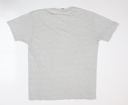 Mens UK Size M Polo by Ralph Lauren Grey Cotton T-Shirt