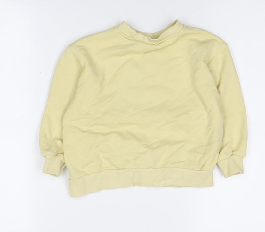 Zara Boys Beige Graphic Print Sweatshirt 2-3 Years Pullover