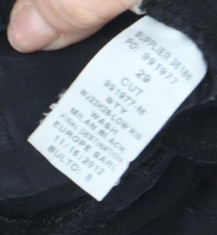 Ralph Lauren Women's Black Skinny Jeans, Size 1, Slim Fit