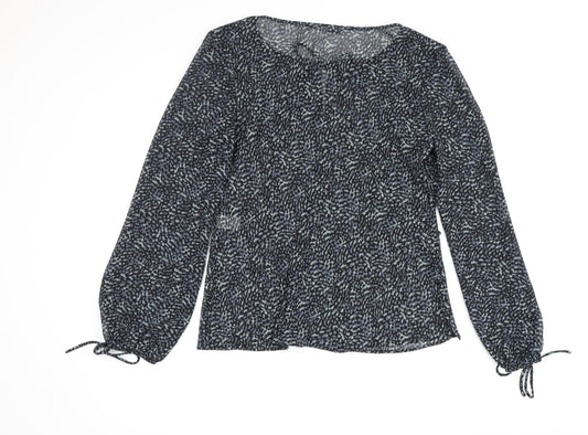 J.Taylor Women's Black Long Sleeve Blouse Size 10