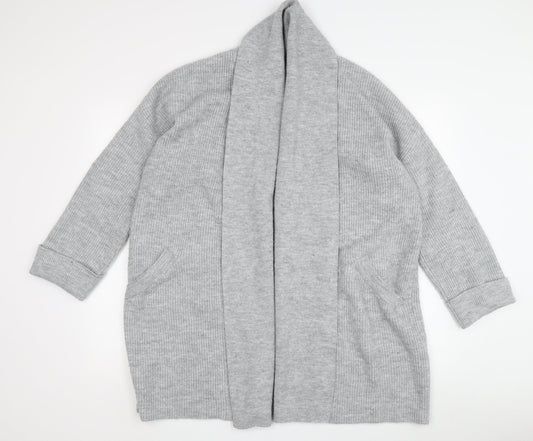 Womens UK 8 Regular Jack Wills Grey Cardigan Cable-Knit
