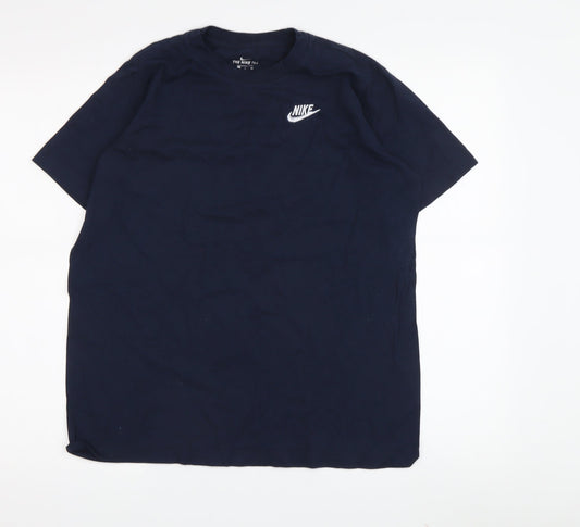 Mens UK Size M Nike Blue Cotton T-Shirt