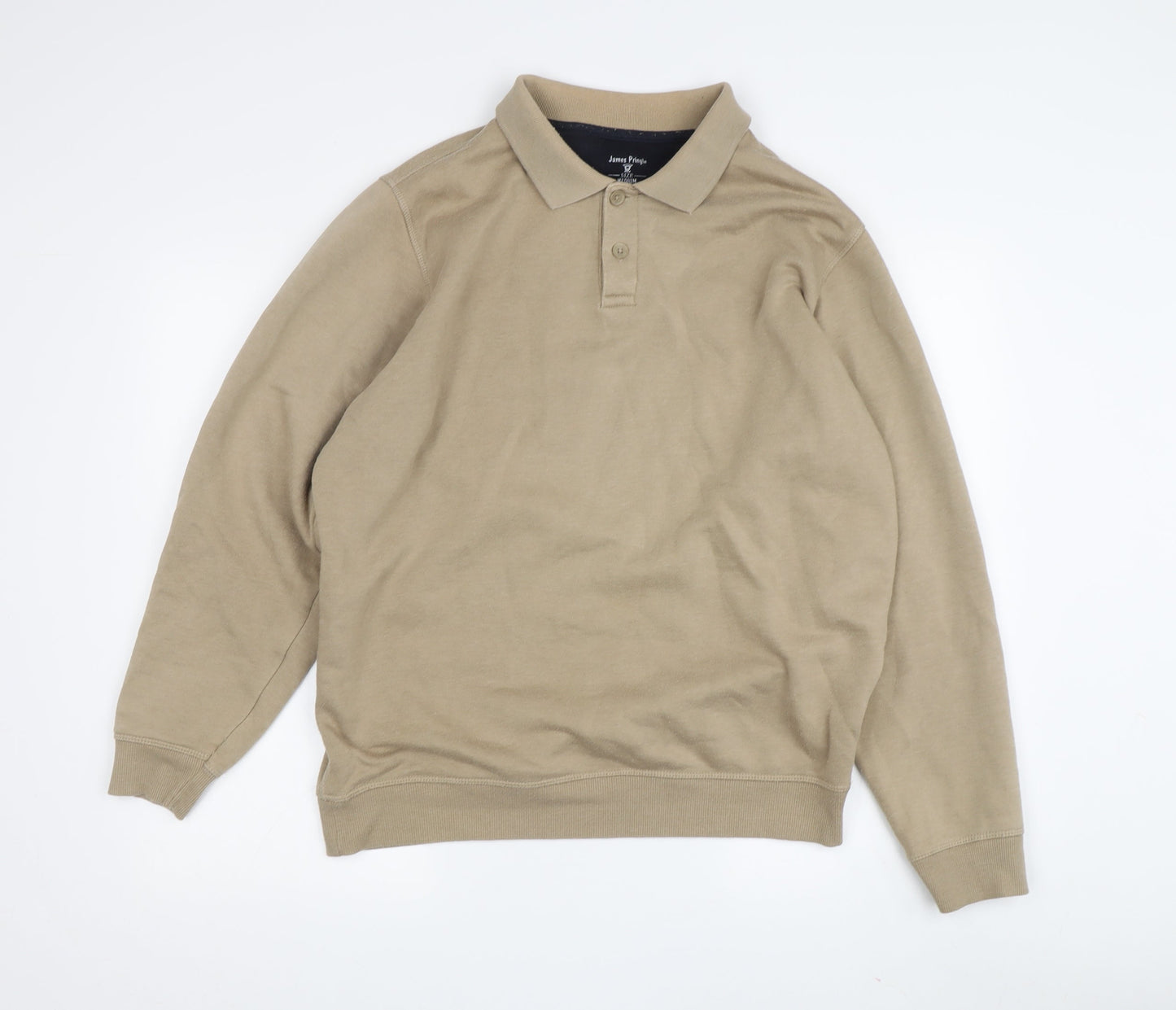 James Pringle Beige Collared Sweatshirt M for Men