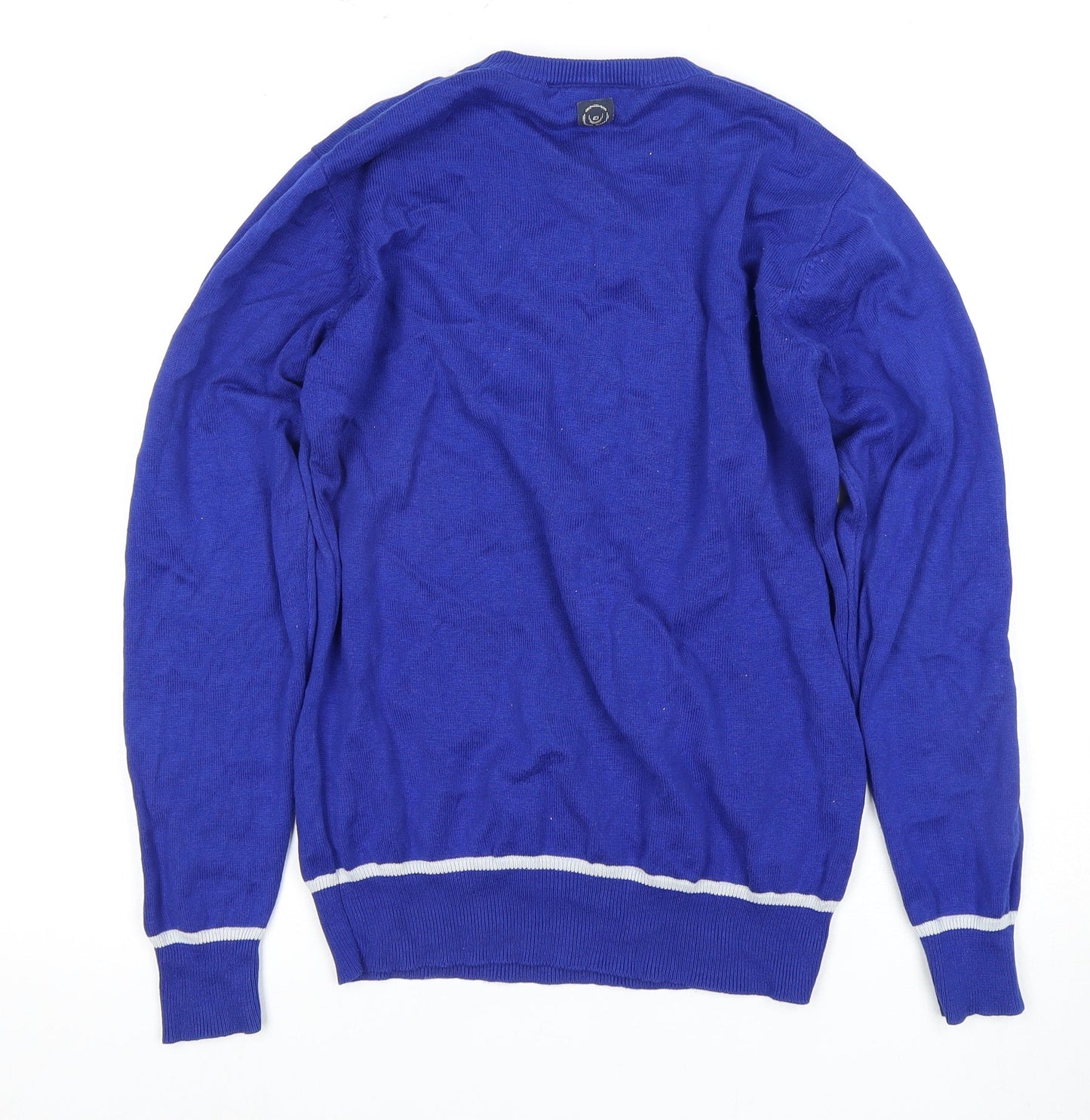 Duck and Cover Men's Blue Pullover Jumper S