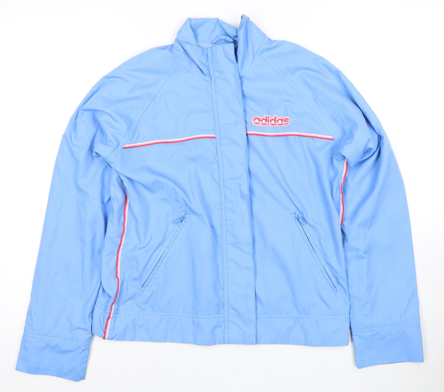 Adidas Women's Blue Full Zip Sports Jacket Size 10
