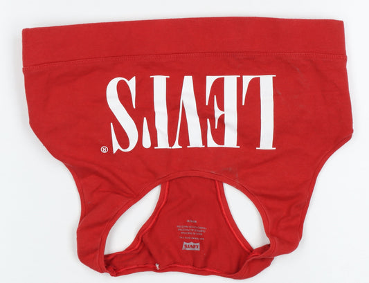 Levi's Women's Red Tank Sports Bra, Size M, Stylish & Comfy