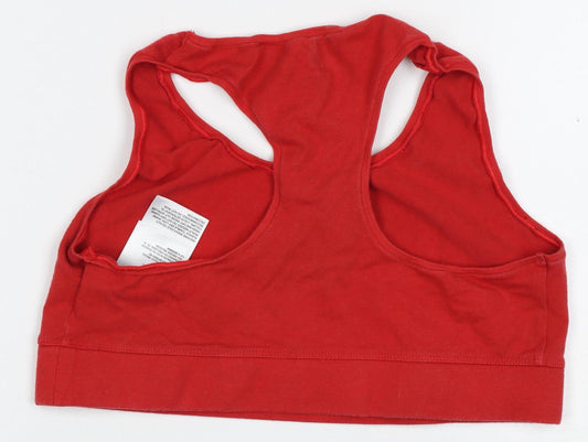 Levi's Women's Red Tank Sports Bra, Size M, Stylish & Comfy