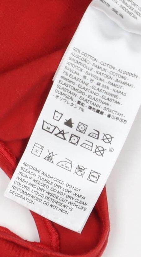 Levi's Women's Red Tank Sports Bra, Size M, Stylish & Comfy