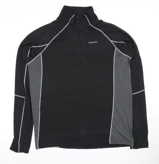 Craghoppers Men's XL Black Pullover High Neck Top