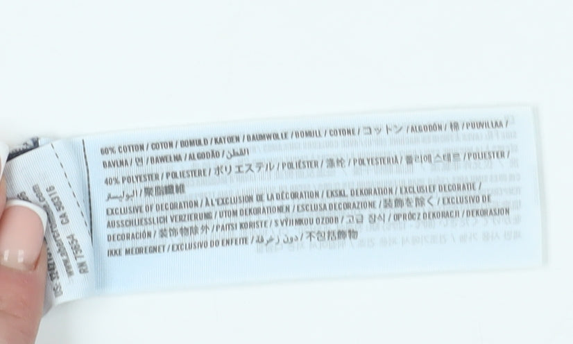 Hollister Men's Blue Striped Long Sleeve T-Shirt, Size S