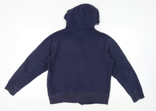 FILA Men's Blue Full Zip Hoodie - Size M