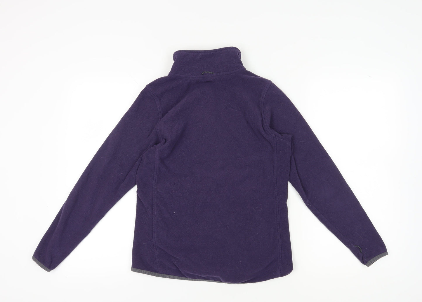 TOG24 Women's Purple Fleece Jacket, Size 10-12, Zip Closure