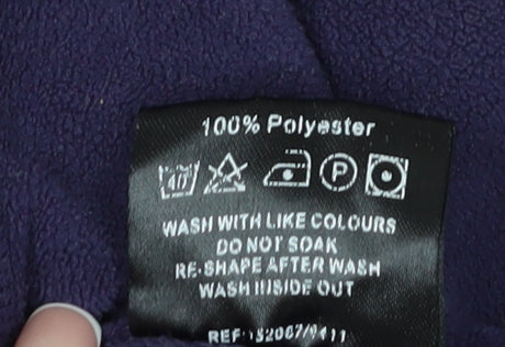 TOG24 Women's Purple Fleece Jacket, Size 10-12, Zip Closure