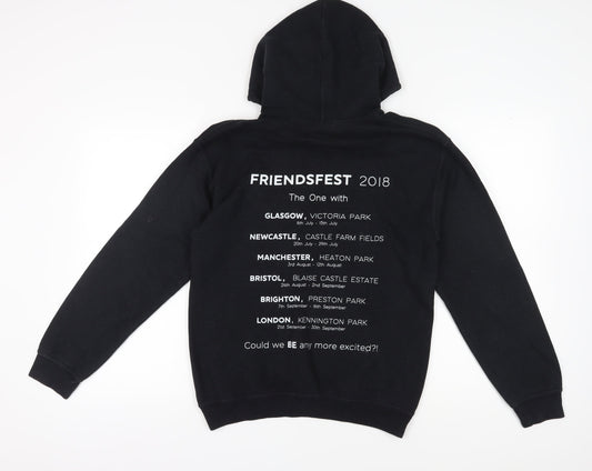 Friends Black Pullover Hoodie, Unisex Adults S