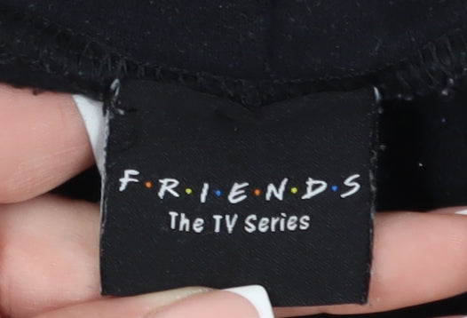 Friends Black Pullover Hoodie, Unisex Adults S