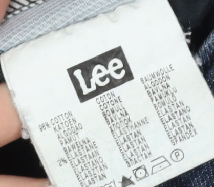 Lee Women's Blue Skinny Jeans Size 26 with Ankle Zips