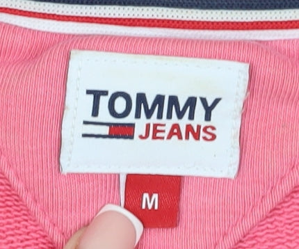 Tommy Jeans Women's Pink Pullover Sweatshirt M