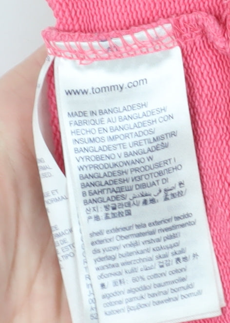 Tommy Jeans Women's Pink Pullover Sweatshirt M