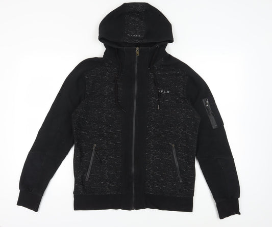 Alphalab Men's Black Full Zip Hoodie M