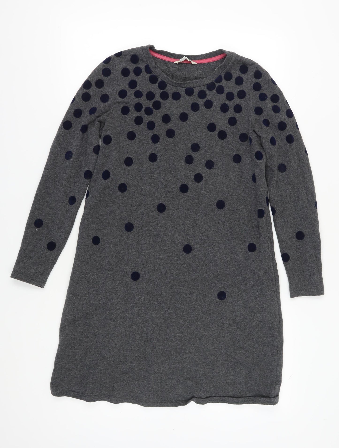 Boden Women's Grey Polka Dot Shift Dress Size 12