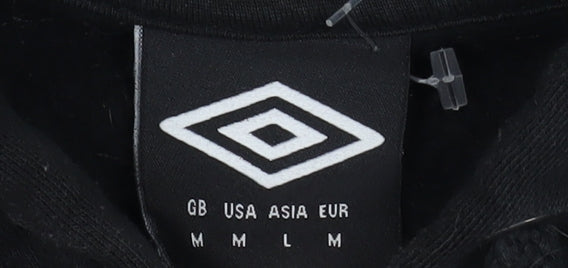 Umbro Men's Black Full Zip Hoodie - Size M