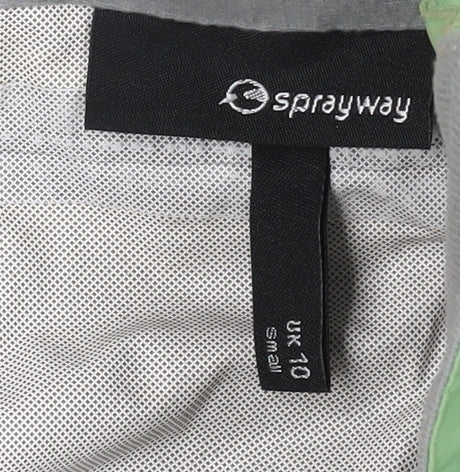 Sprayway Women's Green Waterproof Rain Jacket Size 10