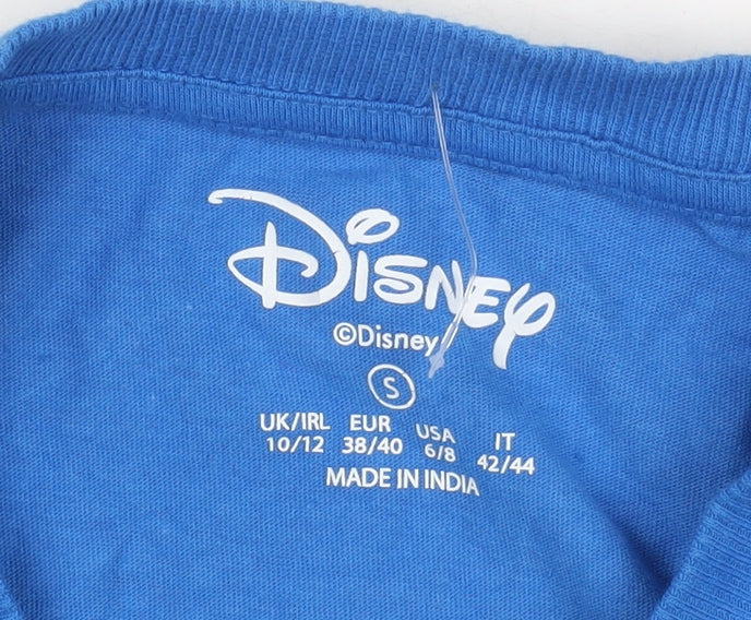 Disney Women's Blue Stitch T-Shirt - S, Summer Casual
