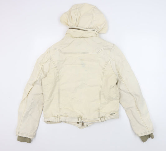 Fat Face Women's Ivory Puffer Jacket Size 14