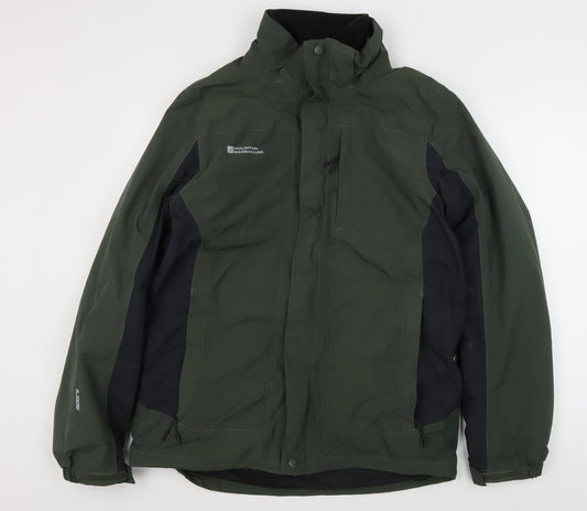 Mountain Warehouse Men's Green M Rain Coat